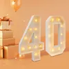 40 chiffres lumineux, décoration pour fête d'anniversaire Voir les images du produit 6