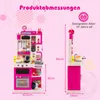 COSTWAY Kinderküche, Spielküche mit 95 Zubehör, Licht, Produktbild-Vorschau 3
