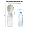 Trinkflasche hunde für unterwegs, 500ml Tragbare Produktbild-Vorschau 7