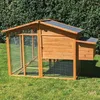 Hühnerhaus Liese mit PVC Welldach - mit extra Auslauf Produktbild-Vorschau 5