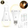 2er LED Glühbirne USB Rechargeable 2600mAh Lampe mit Produktbild-Vorschau 1