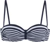 LASCANA Bügel-Bandeau-Bikini-Top Myst marine-weiß Größe 38 Produktbild-Vorschau 1