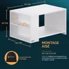 CASARIA® Tavolino Divano da Caffè con Ripiano 2 Scomparti Anteprima dell’immagine prodotto 4