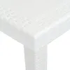 vidaXL Table de jardin blanche 220x90x72 cm plastique Voir les images du produit 2