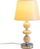 Näve E14 Tischleuchte ARAGA Ø20cm beige 3183511 Produktbild-Vorschau 2