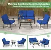 Collage of outdoor furniture sets in different configurations. Podgląd zdjęcia produktu