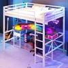 Łóżko piętrowe Flieks 140 x 200 cm z biurkiem i funkcją Podgląd zdjęcia produktu 4