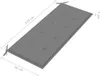 vidaXL Banc de jardin pliable avec support 118 cm bambou Voir les images du produit 9