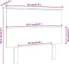 vidaXL Kopfteil Weiß 94x6x82,5 cm Massivholz Kiefer - Produktbild-Vorschau 5