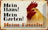 vianmo Blechschild 20x30 cm Tiere Huhn mein Haus Garten Produktbild-Vorschau 1