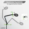 Lumeno 861XSW Lupenleuchte/Arbeitsplatzlampe 60 LEDs ovale Produktbild-Vorschau 4