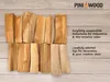 Deko Holzscheite Buche ohne Rinde 20 kg Premium Dekoholz Produktbild-Vorschau 3