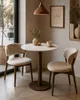 Table bistrot en céramique, diamètre 70 cm - Blanche Voir les images du produit 2