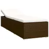 vidaXL Sonnenliege mit Auflage und Teetisch Poly Rattan Produktbild-Vorschau 5