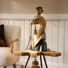 dekorative Tischlampe goldener Pfau im Frack H. 58cm Produktbild-Vorschau 2
