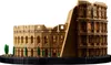 A LEGO model of the Colosseum on a black base with a white background. Produktbild-Vorschau
