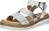 Remonte D0Q55 90 Sandalo donna con zeppa argento - bianco, Anteprima dell’immagine prodotto 14