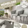tillvex® Gartenstuhl 2er Set Wetterfest mit Armlehne | Produktbild-Vorschau 4
