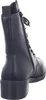 A black lace-up boot is shown from the side against a white background. Podgląd zdjęcia produktu