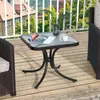 GOPLUS Gartentisch Metall, 50cm Beistelltisch Outdoor mit Produktbild-Vorschau 7