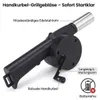 Grillgebläse Handkurbel manuell Grillanzünder Luftgebläse Produktbild-Vorschau 4