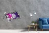 Selbstklebender Loch-3D-Aufkleber 95x73 cm Orchidee Produktbild-Vorschau 2