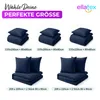 EllaTex Premium Mikrofaser Bettwäsche 155x220 + 80x80 cm – Produktbild-Vorschau 7
