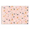 DEQORI Glasbild Echtglas 90x60 cm 'Rosa Terrazzo-Zauber' Produktbild-Vorschau 2