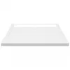A white rectangular shower tray with a drain hole in the center, shown from a side angle against a white background. Anteprima dell’immagine prodotto