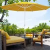 Sonnenschirm 3,5m rund gelb Garten Balkon knickbar mit Produktbild-Vorschau 5