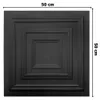 DECCART | 3D nástěnné panely, model 31, černé | Dekorativní Náhled obrázku produktu 5