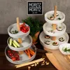 Moritz & Moritz Etagere rund weiß mit Holz Produktbild-Vorschau 7