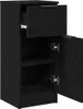 vidaXL Sideboard Schwarz Eichen-Optik 30 x 30 x 70 cm Produktbild-Vorschau 4