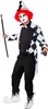 O7861-52-54 schwarz-weiß Herren Pierrot Frack Clown Kostüm Produktbild-Vorschau 1
