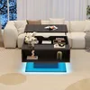 Merax Couchtisch Höhenverstellbar mit LED-Beleuchtung, Produktbild-Vorschau 2