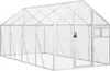 vidaXL Voliera argento 1,79 x 4 x 1,85 m in alluminio Anteprima dell’immagine prodotto 1