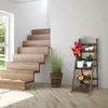 Relaxdays Scala a fiori, 3 gradini, scala a fiori in legno, Anteprima dell’immagine prodotto 2