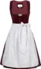Dirndl Natalie 58cm Länge weinrot silber 32 Produktbild-Vorschau 1
