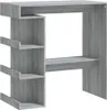 vidaXL Barový stůl s policí Grey Sonoma 100x50x101,5 cm Náhled obrázku produktu 1