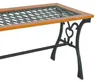 Gusseisen Gartentisch mit Glasplatte 98x46xH56cm Voir les images du produit