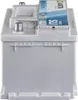 A Varta Silver Dynamic E38 Autobatterie 74 Ah 12V car battery is shown from the side on a white background. Produktbild-Vorschau