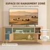 TV-Board 140 cm mit Steckdosen & USB, Lowboard für TVs bis Produktbild-Vorschau 8