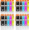 A collection of ink cartridges arranged in two rows. Produktbild-Vorschau