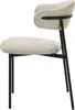 byLIVING Esszimmerstuhl 2er Set JERSEY / Webstoff taupe / Produktbild-Vorschau 6