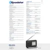 A product specification sheet with a picture of the product at the bottom right. Produktbild-Vorschau