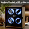 Natahovač hodinek Olvy pro 4 hodinky, LED osvětlení, Náhled obrázku produktu 3