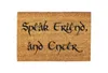 "SPEAK FRIEND and ENTER" Lord of The Rings Kokos-Fußmatte  Produktbild-Vorschau 1
