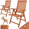 Set de 2 chaises pliantes Vanamo en bois d'eucalyptus Voir les images du produit 1