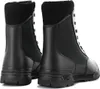 A pair of black work boots shown from the back. Produktbild-Vorschau