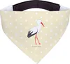 Mr. & Mrs. Panda Hund Halstuch Storch - Gelb Pastell - Produktbild-Vorschau 1
